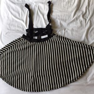 Striped skirt with attached harness